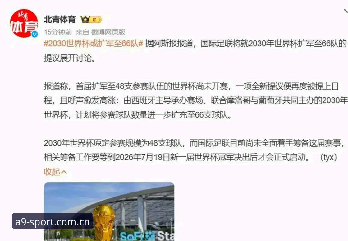 A9体育注册 世界杯66队扩军vs历届赛制变革:中国男足的机会真的来了吗?